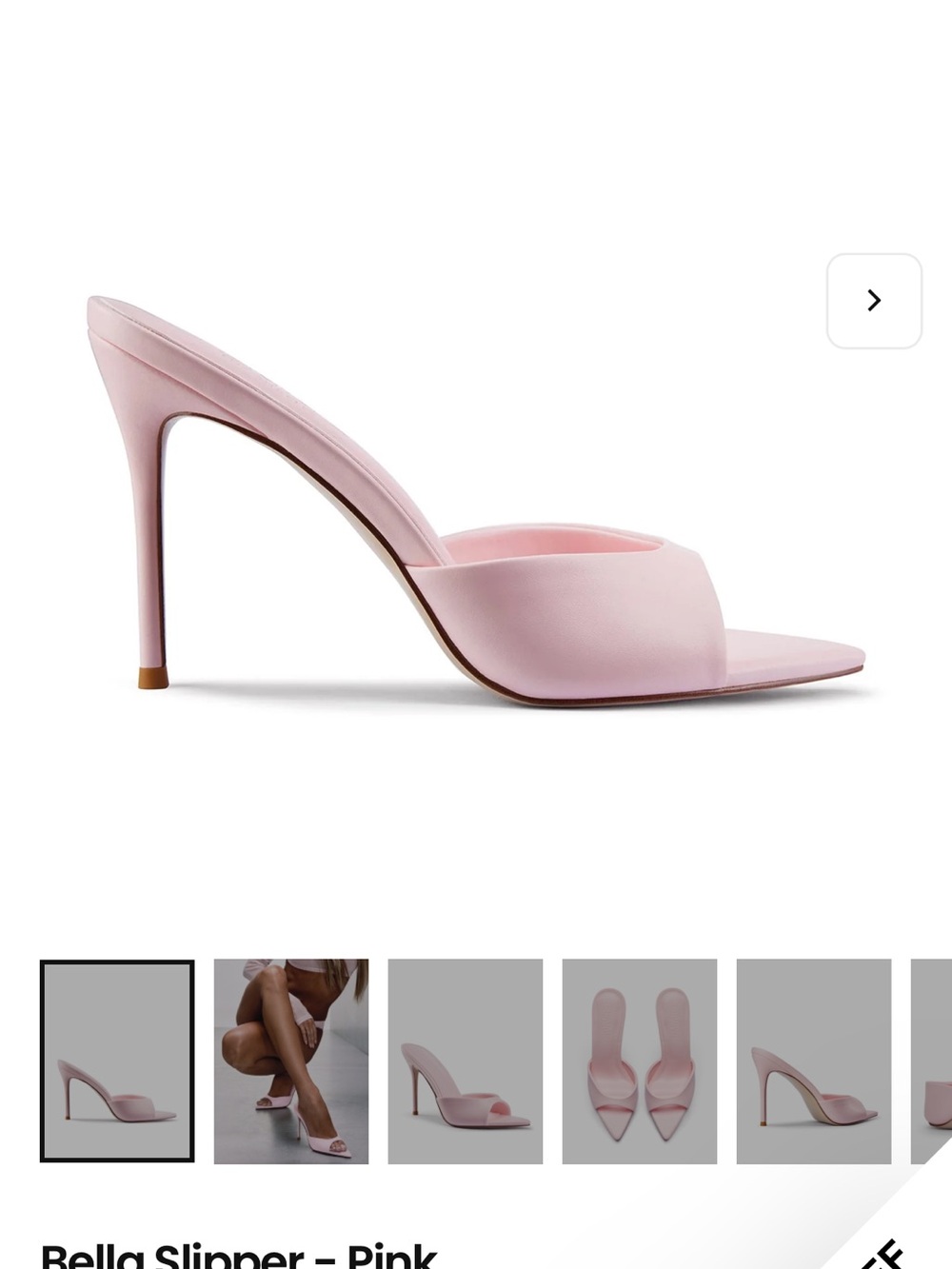 Bella Slipper Mule Heels in Pink